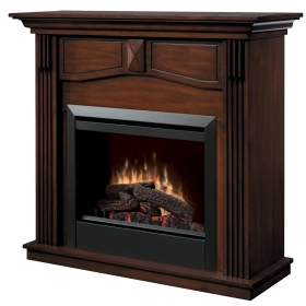 Dimplex Holbrook DFP4765BW Traditional Electric Fireplace Mantle with 23-Inch Firebox, Burnished Walnut